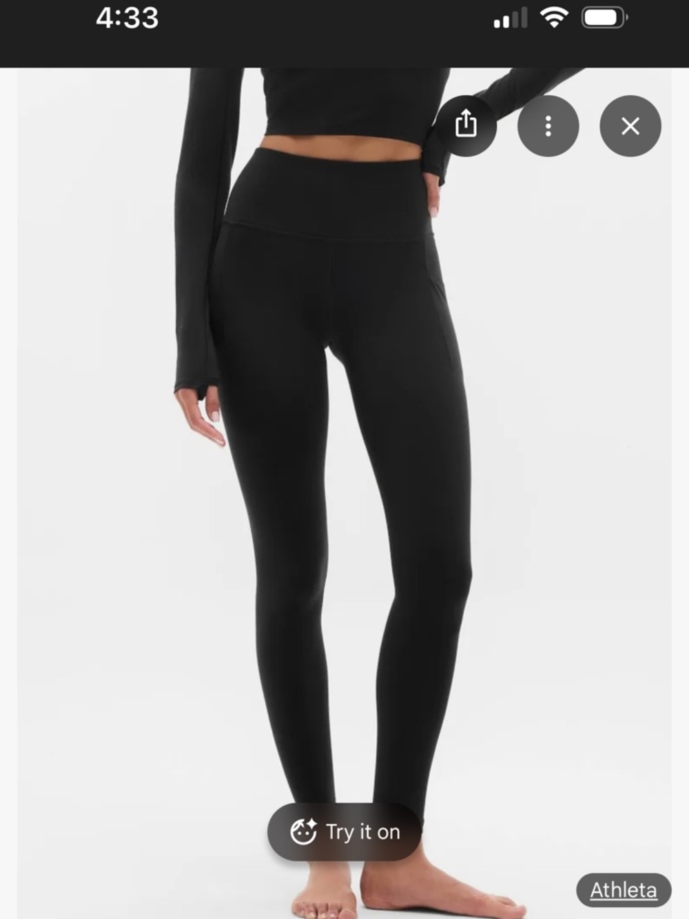 Athleta Black High-Rise Active Leggings
